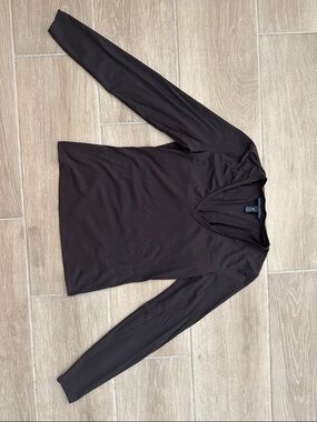 Banana republic long sleeve v neck dark brown XS women’s